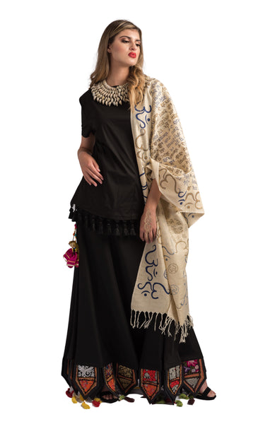 Black Toran Lehenga set
