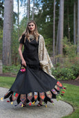 Black Toran Lehenga set
