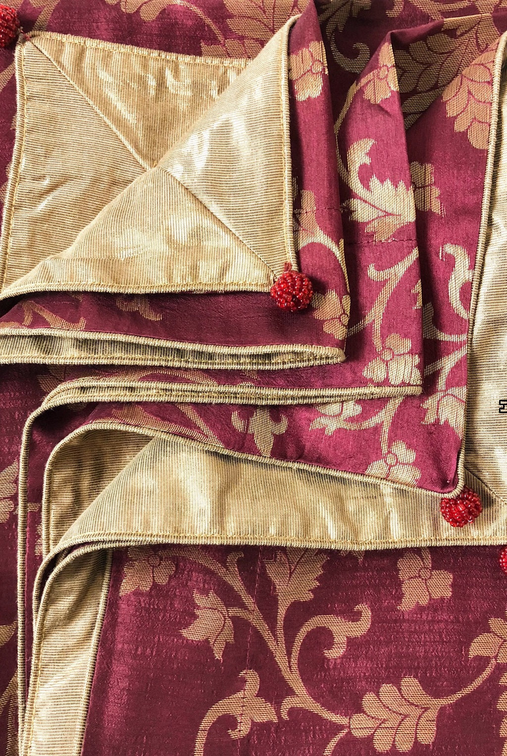 Royal Maroon Brocade Duppatta
