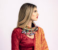 Beaded Choker Necklace with Bells