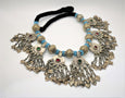 Coin Blue Beads Necklace