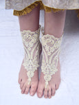 Ivory Foot Lace Harness